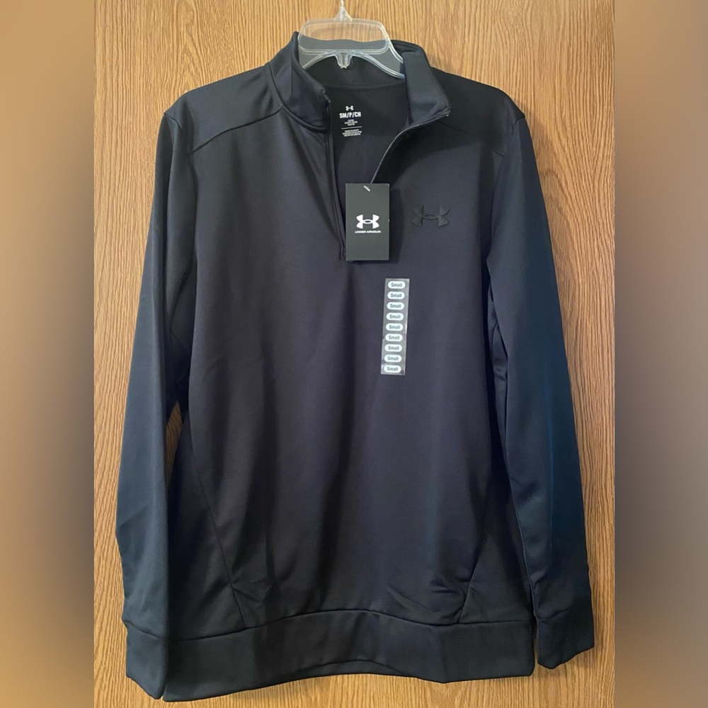 Men’s Under Armour Fleece 1/4 zip pullover jacket. Size Small